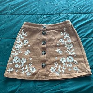 Embroidered skirt size small